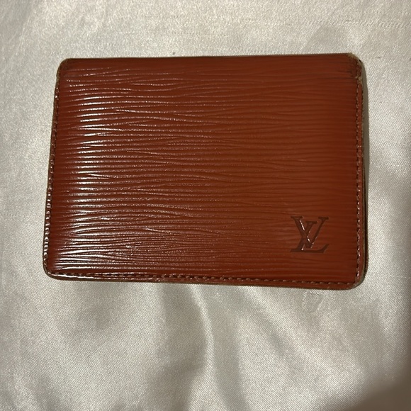 ✨💎 *Rare* ✨💎 Louis Vuitton Cognac Brown Epi Leather Wallet Bundle! *3 Wallets! - Picture 9 of 16